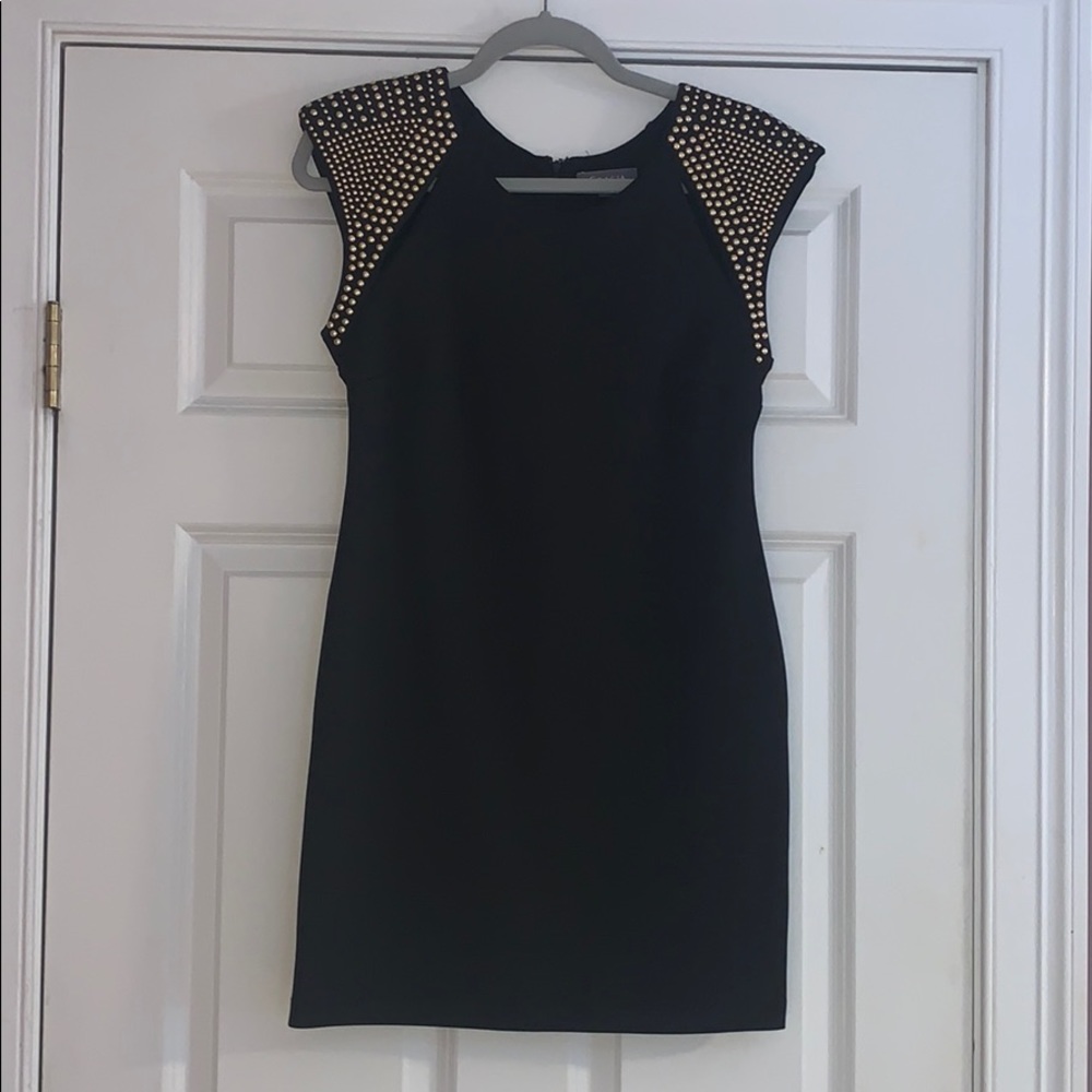 Black/gold dress